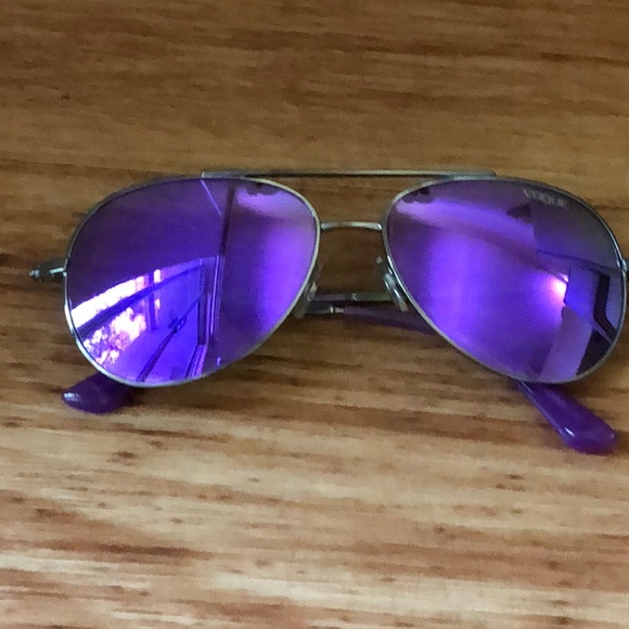 Vogue Eyewear Accessories - Vogue Aviator Purple Sunglasses